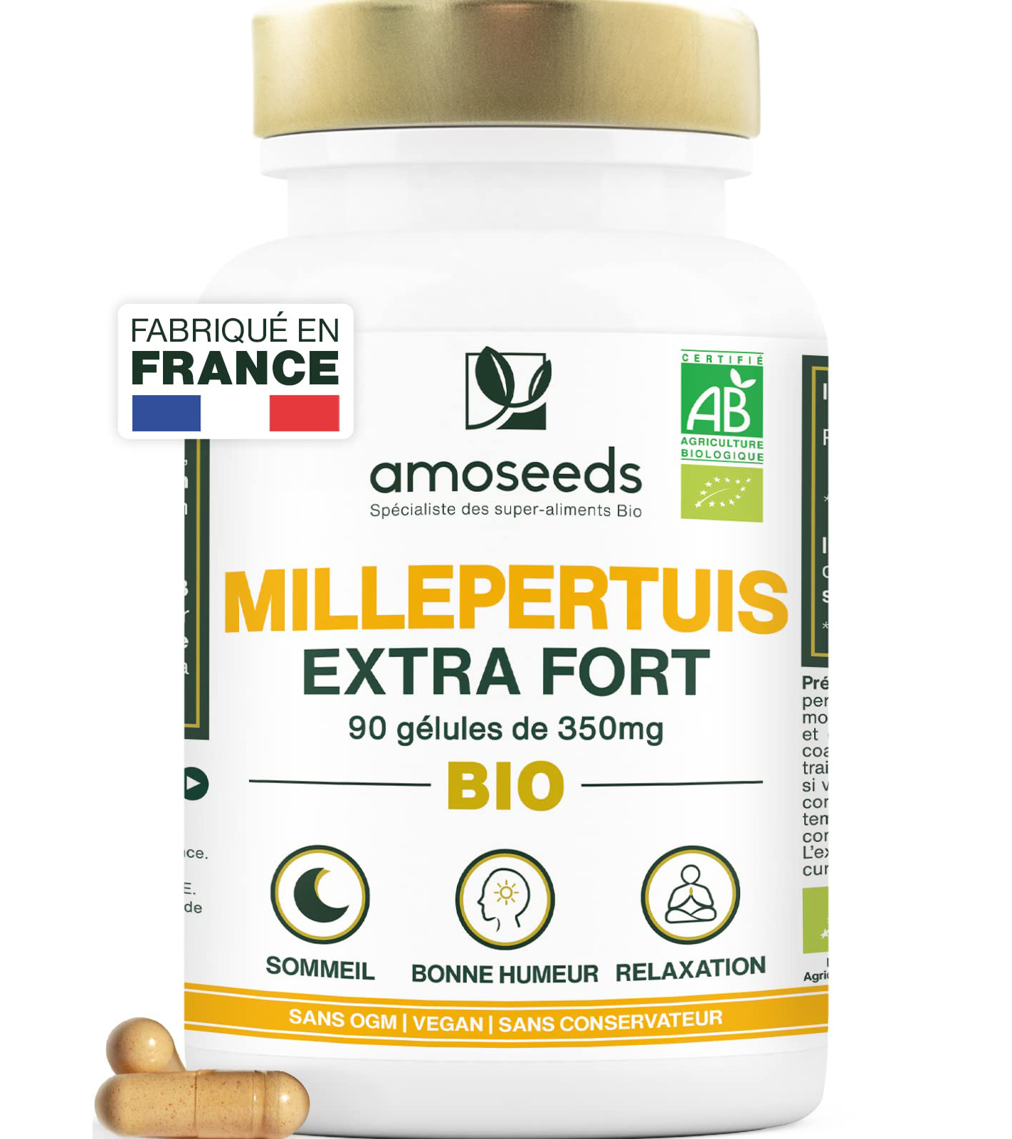 61I-EsBXYTL MILLEPERTUIS BIO, EXTRA FORT | 90 GÉLULES – Image 1