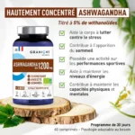 Ashwagandha Bio 60 comprimés – Image 2
