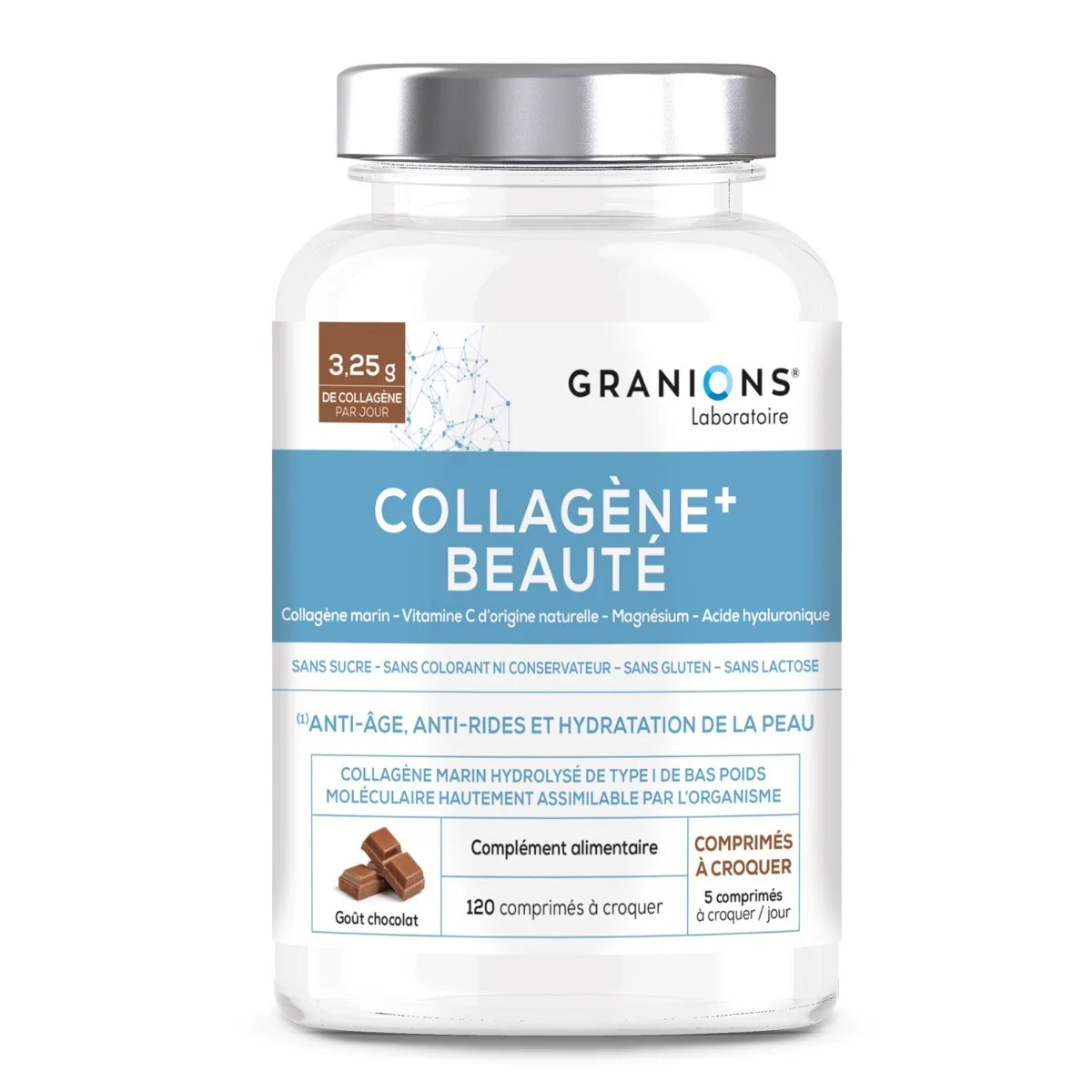 granions-essentiel-collagene-beaute-a-croquer-cookie-amazon01_3 Collagène+ Beauté - Comprimé à croquer – Image 1