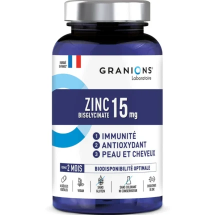 Zinc Bisglycinate 15mg - 60 gélules