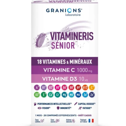 GRANIONS Vitamineris Senior 1000mg 30 comprimés effervescents