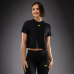 Laser Venum T-shirt Dry Tech Noir/Jaune – Image 4