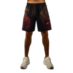 Short d'entraînement Noir/Rouge fureur/Mandarine