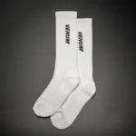 Chaussettes mi-longues Essential Blanc/Noir – Image 3