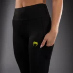 Laser Venum Leggings Noir/Jaune – Image 3