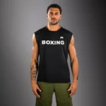 T-shirt Sans Manches Boxing Noir – Image 4