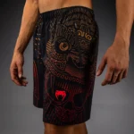 Short d'entraînement Noir/Rouge fureur/Mandarine – Image 2