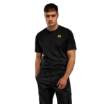 T-shirt Noir/Rouge fureur/Mandarine