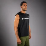 T-shirt Sans Manches Boxing Noir – Image 3