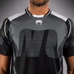 Venum Adrenaline T-shirt Dry Tech Noir/Gris Argenté – Image 3