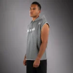 Sweat  Capuche Sans Manches Boxing Gris – Image 4