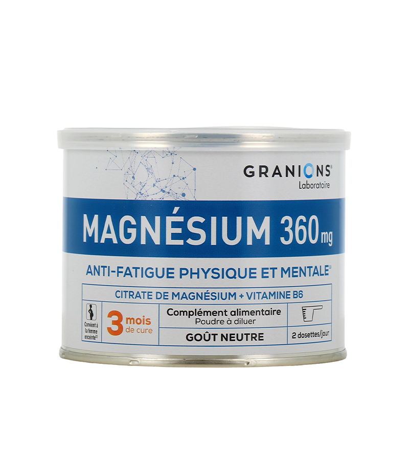 MAGNESIUM 01 Citrate magnésium anti-fatigue physique et mentale 360mg – Image 1