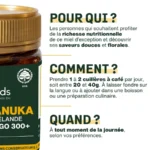 Miel de Manuka Bio 250g MGO 300+ immunité défenses naturelles – Image 5