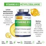 Vitamine B12 Format 6 mois énergie & fonctions cognitives – Image 2