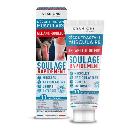 Décontractant musculaire Gel anti-douleur