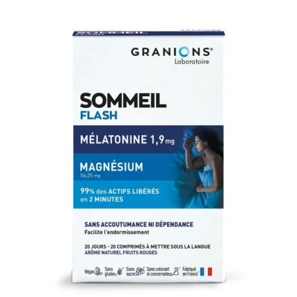 Sommeil FLASH Mélatonine 1,9MG
