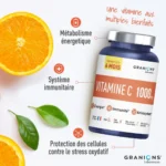 Vitamine C 1000MG 6 mois énergie immunité antioxydant – Image 3