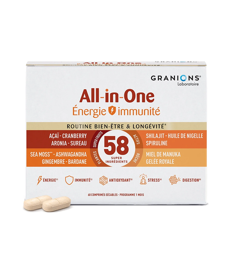 ALL IN ONE ENERGIE All in one énergie immunité routine longévité 58 super ingrédients – Image 1