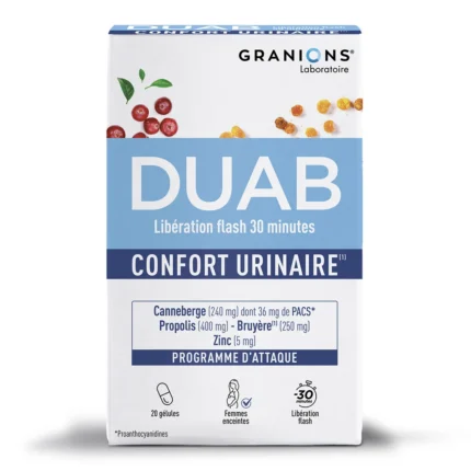 DUAB confort urinaire libération flash