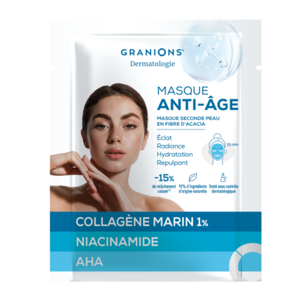 Masque collagène Anti âge 2+1 offert éclat radiance hydratation